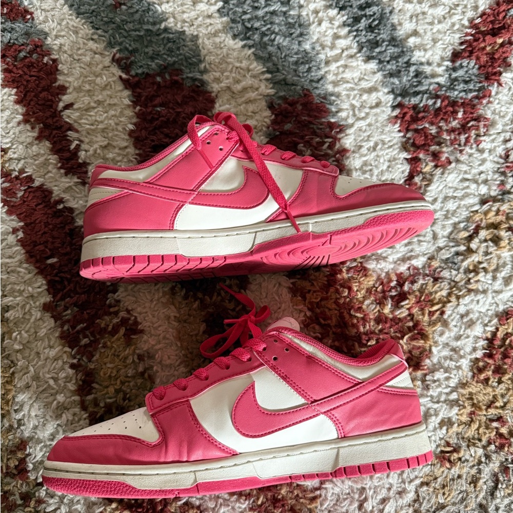 Nike Pink and White Sneakers